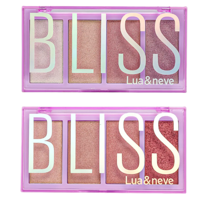 Paleta de Iluminadores Bliss - Lua e Neve - 4 núcleos