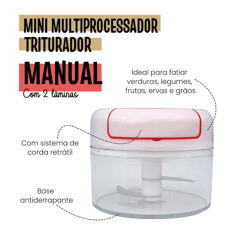 Mini Multiprocessador Triturador de Alimentos